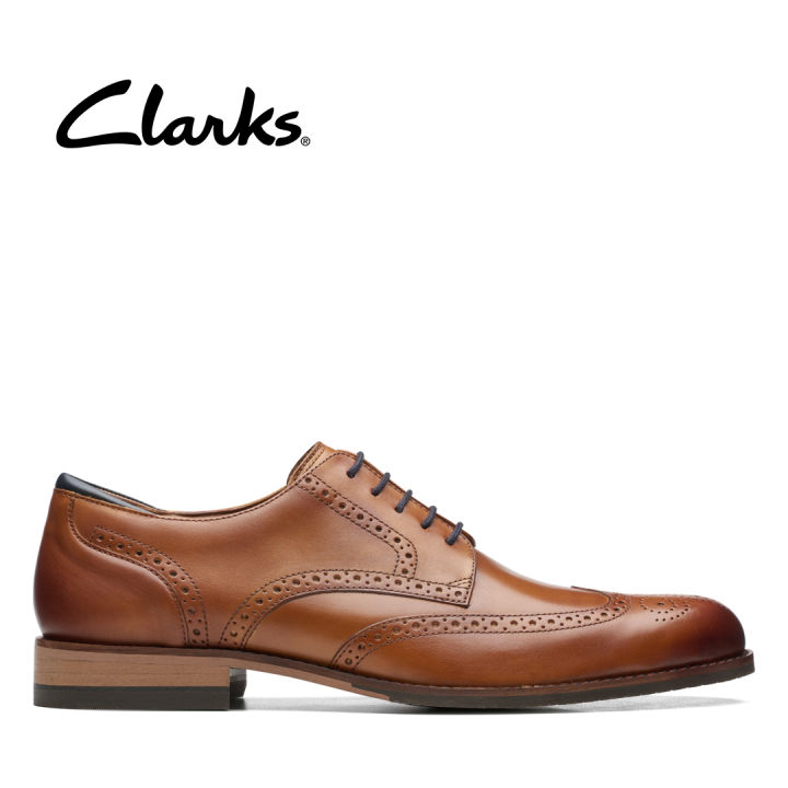 Clarks Mens Craft Arlo Limit Formal Shoes Tan Leather Lazada