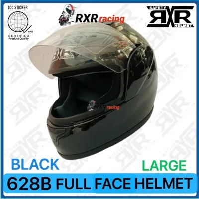 RXR RACING RXR 691-2-6-7 FULL FACE HELMET WITH ICC (BPS) SIZE 59-60CM LARGE ONLY