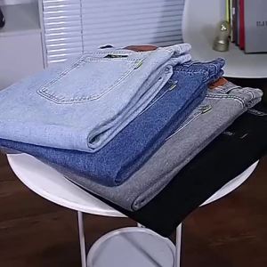 [Plus Size]Men Oversize Pants Loose Jeans  Denim Trousers
