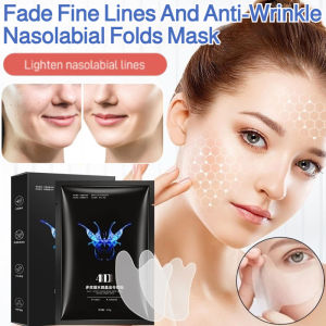 Firming Facial Mask Patch For Dry Skin Women/Anti-Aging Hydration Microcrystal Care/Smile Line Reduction/At-home Daily Use