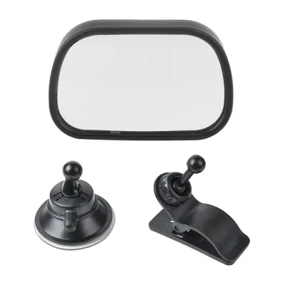 Hamshmoc Universal Baby Rear View Mirror In-Car Durable Adjustable Angle Kids Observation Mirror Easy Installation Car Accessories Interaction With Baby Traveling