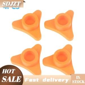 SDJZT ฝาปิดกาวแก้ว4ชิ้น-ฝาปิดผนึกพลาสติกทนทานสำหรับขวดกาวมาตรฐานเครื่องมือตกแต่งแบบพกพา