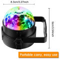 RGB Disco Ball Sensor Activated Party Lights with Remote Control for Dj Lighting, RBG Disco Light and Strobe Lamp. 