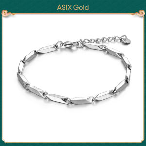 ASIX GOLD Mens Creative Titanium Steel Bracelet Fashion Street Hip Hop Trend Bracelet