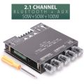 ZK-TB21 Bluetooth 5.0 Amplifier Board 2.1 Channel Mini Wireless Audio Digital Amp Subwoofer TPA31. 