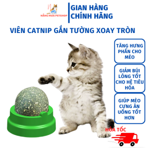 CATNIP_Viên Cỏ Bạc Hà Cho Mèo Gắn Tường Giảm Stress_Hỗ Trợ Tiêu Hóa_Tiêu Búi Lông_Cân Bằng Dinh Dưỡng Cho Mèo