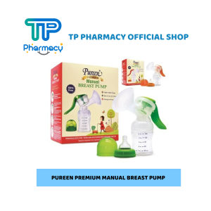 PUREEN PREMIUM MANUAL BREAST PUMP BPA FREE (Free Milk Storage Bottle 5 oz)