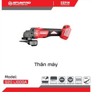 [S20 L100GA] Máy Mài Pin 100mm 8500v/p SFUNPRO – 2 Cấp Lực Dùng Mọi Công Trình Chính Hãng