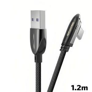 MeeGoo PD65W Fast Charging Cable 90 Degree Elbow USB-C Mobile Gaming Data Cable Cord Nylon Braided