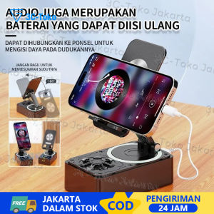 3in1 Mobile Phone Bluetooth Speaker Holder Power Bank 360° Rotatable lazy Stand People Foldable Live Streaming Desktop Holder