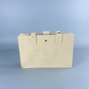 Túi Xách Nữ Túi Xách Vuông Cầm Tay Thời Trang Hàn Quốc In Họa Tiết Gấu Siêu Đáng Yêu - trieuvy_fahsion