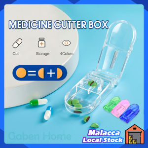 Mini Pill Cutter Box Portable Pill Tablet Splitter Storage Case Pill Cutter Medicine Pillbox Home First Aid Storage Medicine Pill Box | Gaben Home