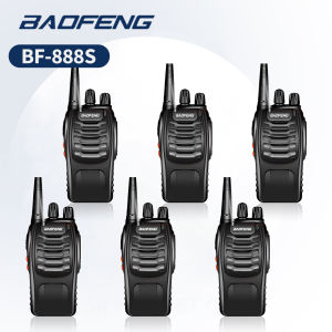 COD Baofeng BF 888S set of 6 Walkie Talkie 5W Long Range Portable Two Way Radio UHF Transceiver