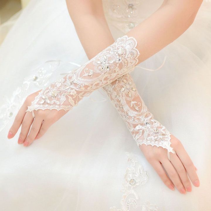 WPOT Top Hot Fashionable Bride Wedding Dress Fingerless