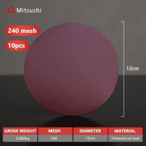 Fyseus by Mitsushi 10pcs 5"inch Polishing Disc/Polishing Pads Sanding Disc Sander Sandpaper Velcro Sanding Discs Grinding Sanding Disc 40-2000 mesh Polishing Flocking Sandpaper