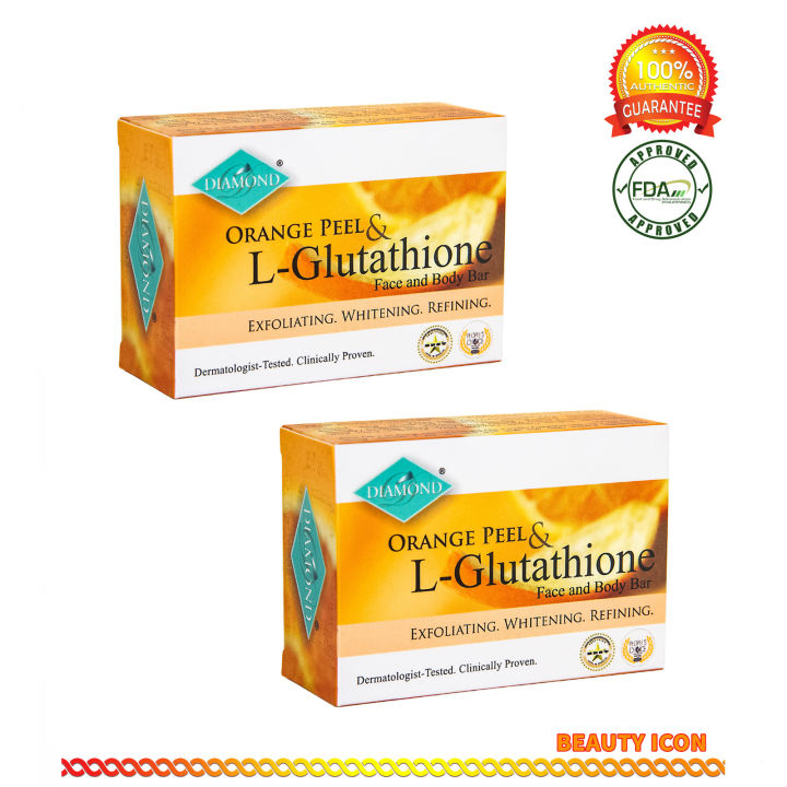 diamond orange peel & l-glutathione soap review Amazon.com : Diamond Orange Peel & L-Glutathione Face & Body Bar : Facial  Soaps : Beauty & Personal Care main image 0