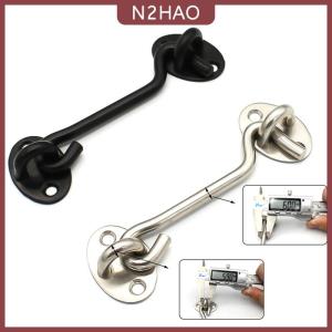 N2HAO 1 Bộ chốt cửa nhà kho chốt mắt móc cabin khóa dễ dàng cho cửa sổ cổng nhà kho