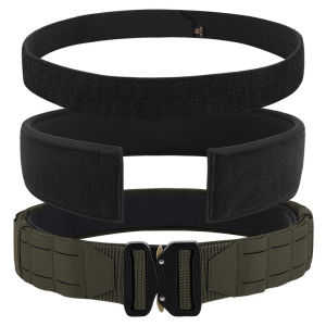 2024KRYDEX Tactical Belt 2 Inch 3 IN 1  Cut Quick Release Buckle MOLLE Combat Shooting Belt with Inner Belt & Back Support Pad