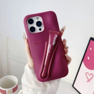 Foreign Trade Application iPhone16Pro Haileys Same Style Lipstick Lip Gloss Lip Color Silicone Phone Case 17p Protection
