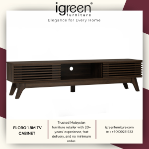 MADE IN MALAYSIA IGREEN HOME FURNITURE FLORO 1.8M TV CABINET PREMIUM QUALITY MURAH 家具