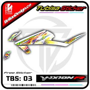 Sticker Striping Variasi Vixion R - Stiker Striping Variasi Moto Vixion R. TBS.03