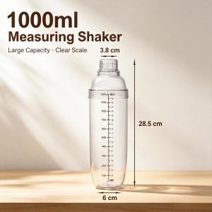 Acrylic Milktea Cocktail Shaker 350/500/700/1000ml Multipurpose Shaker for Juice Protein Boba Drink