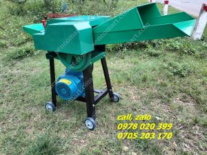 Máy băm rơm khô tươi  băm cỏ cỏ voi cônng suất lớn