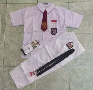 SERAGAM SEKOLSH SD MI LENGAN PENDEK DAN PANJANG ANAK LAKI LAKI 6-13 THN {COD]