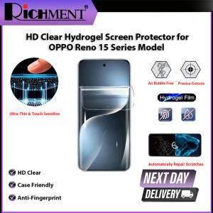 RICHMENT HD Clear Hydrogel Protector Bubble Free Scratch Resistant for OPPO Reno 15/OPPO Reno 15C/OPPO Reno 15 Pro/OPPO Reno 15Pro Max