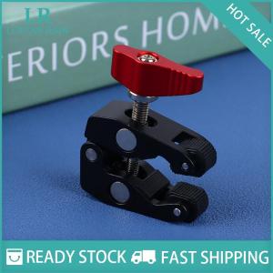 LF Wholesale✨Flash Sale ✨ Hợp Kim Nhôm Kẹp Với Đôi Bóng Đầu Ma Thuật Cánh Tay Kẹp 1 4 3 8 Lỗ Cho Điện Thoại Video Núi Máy Ảnh Màn Hình LED Ánh Sáng Mic
