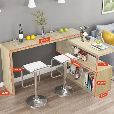 Home stackable bar table Small bar table Computer table Writing table against the wall
