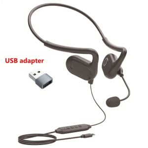 Open-Ear Type-C Wired Headset with Noise-Canceling Microphone USB Dongle Lightweight Design USB C Stereo Gaming Headphones2026