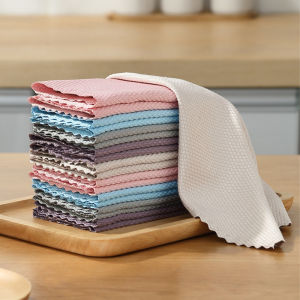 Khăn Lau Bát - Lau Kính - Lau Đa Năng - Công Nghệ Mới Không Xù Lông 25x25cm -JOYYY