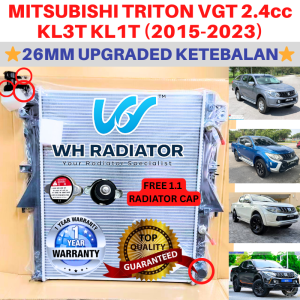 MITSUBISHI TRITON VGT 2.4CC KL3T KL1T (2015-2022) (26mm)Double Layer TOP QUALITY AUTO/MANUAL Radiator Tangki Air