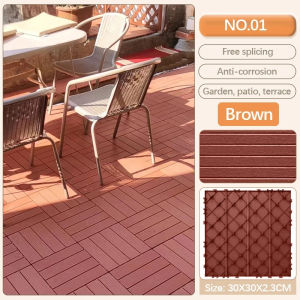10/8Pcs (PVC) Floor Decking tiles Indoor Outdoor DIY Interlocking Tiles for Porch Poolside Balcony Backyard
