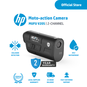MUFU V20S Moto Cam Dual 2 channel Motorcycle Camera 1080P Built-in WiFi GPS and G-Sensor Wide Angle Night Vision