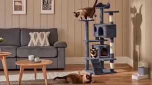 Papa Cat Condo Tower Tree House Cat Stand Climbing Game Activity Center