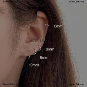 [COD] SweetBabiese Tối Giản Người Phụ Nữ Hoop Bông Tai Nhỏ Tai Xương Khóa Đơn Giản Đồ Trang Sức Mỹ Tai Xương Móng Tay Bông Tai Cho Phụ Nữ Tai Hoops Phụ Kiện Thời Trang
