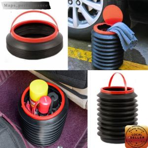 4L Car Folding Bucket Water Fishing Bucket Camping Outdoor Auto Garbage Plastic Magic Bucket Storage Box Container