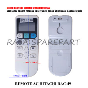 RAC49 REMOTE UNTUK AC / REMOT / REMOTE AC HITACHI RAC-49