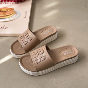 Free Shipping WomenS Thick-Soled Slippers For Outdoor Wear Summer 2026 New Style High-End Soft-Soled Retro Outdoor Wear One-Strap Height-Increasing Sandals