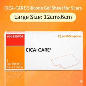 Smith & Nephew CICA-CARE Silicone Scar Sheet 12x6cm / 12x15cm | Reusable Medical Grade Scar Care Patch for Surgical & Keloid Scars