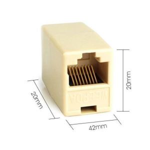 RJ45 Connector 1KMbps Ethernet Adapter Female to Female Cat7/6/5 Patch Network Extender Ethernet Cable Extension