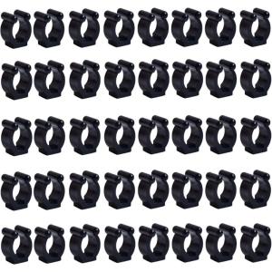 ที่ยึดแร็คเบ็ดตกปลาติดผนัง40ชิ้นกล่องเก็บของตัวหนีบบิลเลียดคลิปคันเบ็ดตกปลา