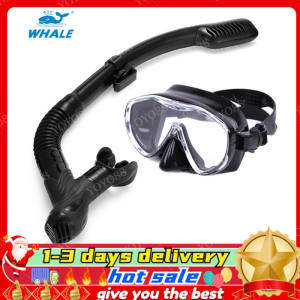 🔥9.9 MEGA SALE🔥【COD】Set Snorkeling Mask Diving Mask Adult Scuba Diving Goggles Snorkel 180° Wide View