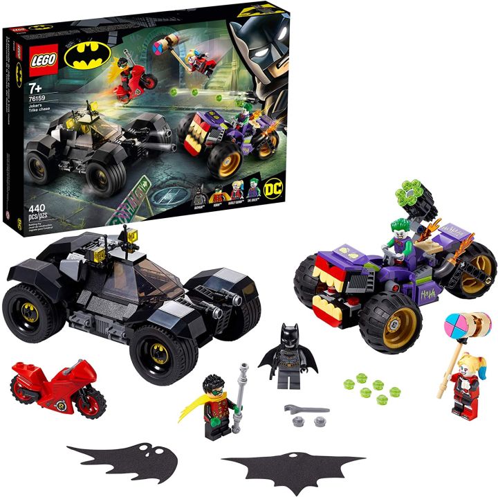 Lego DC Batman Joker's Tricycle Chase 76159 Bộ đồ chơi xe mô tô và