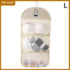 [The Gesh] 2 3 lớp lưu trữ dung lượng lớn túi lưới đồ lót vớ lưu trữ túi thoáng khí tủ quần áo tổ chức với quần áo móc áo