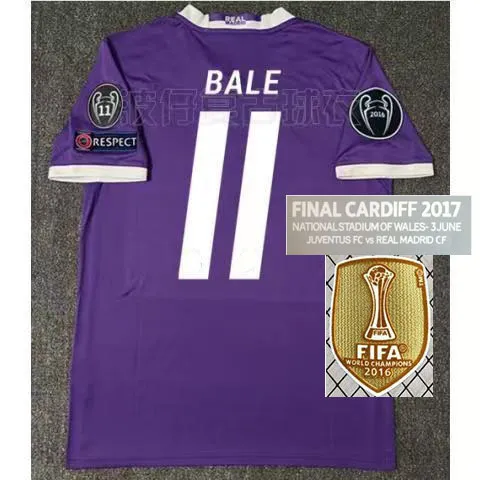 Real Madrid Cristiano Ronaldo CR7 #7 Jersey Final Champions Long Shirt