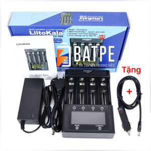 Sạc đa năng LiitoKala Lii-600 LCD (Fast charge 3A/1h) 26650 2550 21700 20700 1865018490 18350 17670 17500 16340(RCR123) 14500 10440 AA AA