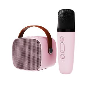 Portable Wireless Bluetooth Speaker with Wireless Microphone Karaoke with Mic Rechargeable  KTV Karaoke Party Song Mini Speaker